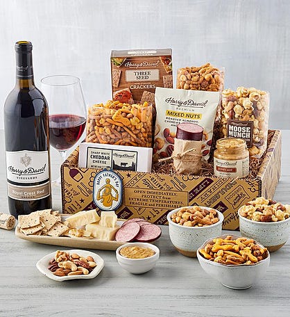 Dad&#39;s Savory Snack Box with Wine